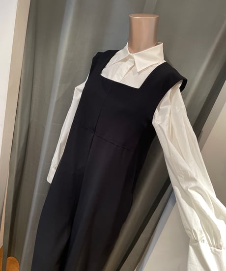 FLORENT/ 2411F05102/スクエアーネックオールインワン
