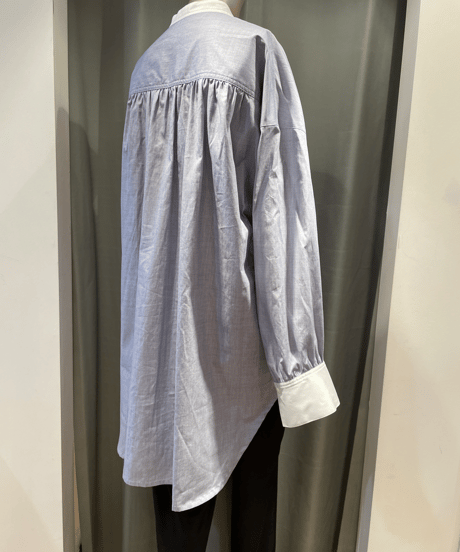 FLORENT / "2023 fall" / 2305F06007 / CLERIC BAND COLLER SHIRT