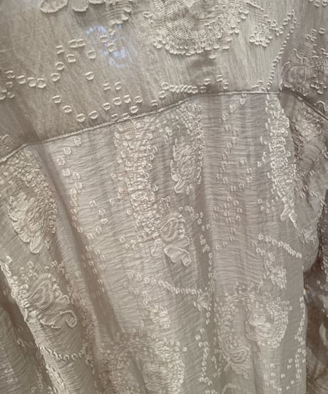 FLORENT / 2211F01003/ JACQUARD SHEER BLOUSE