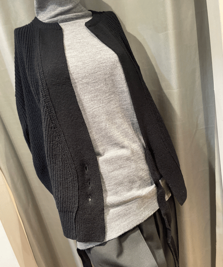 FLORENT / 2308F07002 / RIB KNIT CARDIGAN