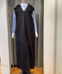 FLORENT / 2211F06007 / V NECK LONG DRESS