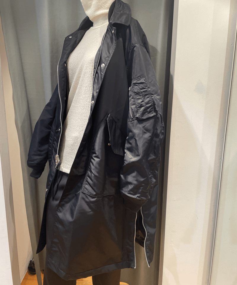 08sircus 23aw MA-1ロングコート　サイズ5 08sircus / Long MA-1 reversible coat | MAGNIFIQUE