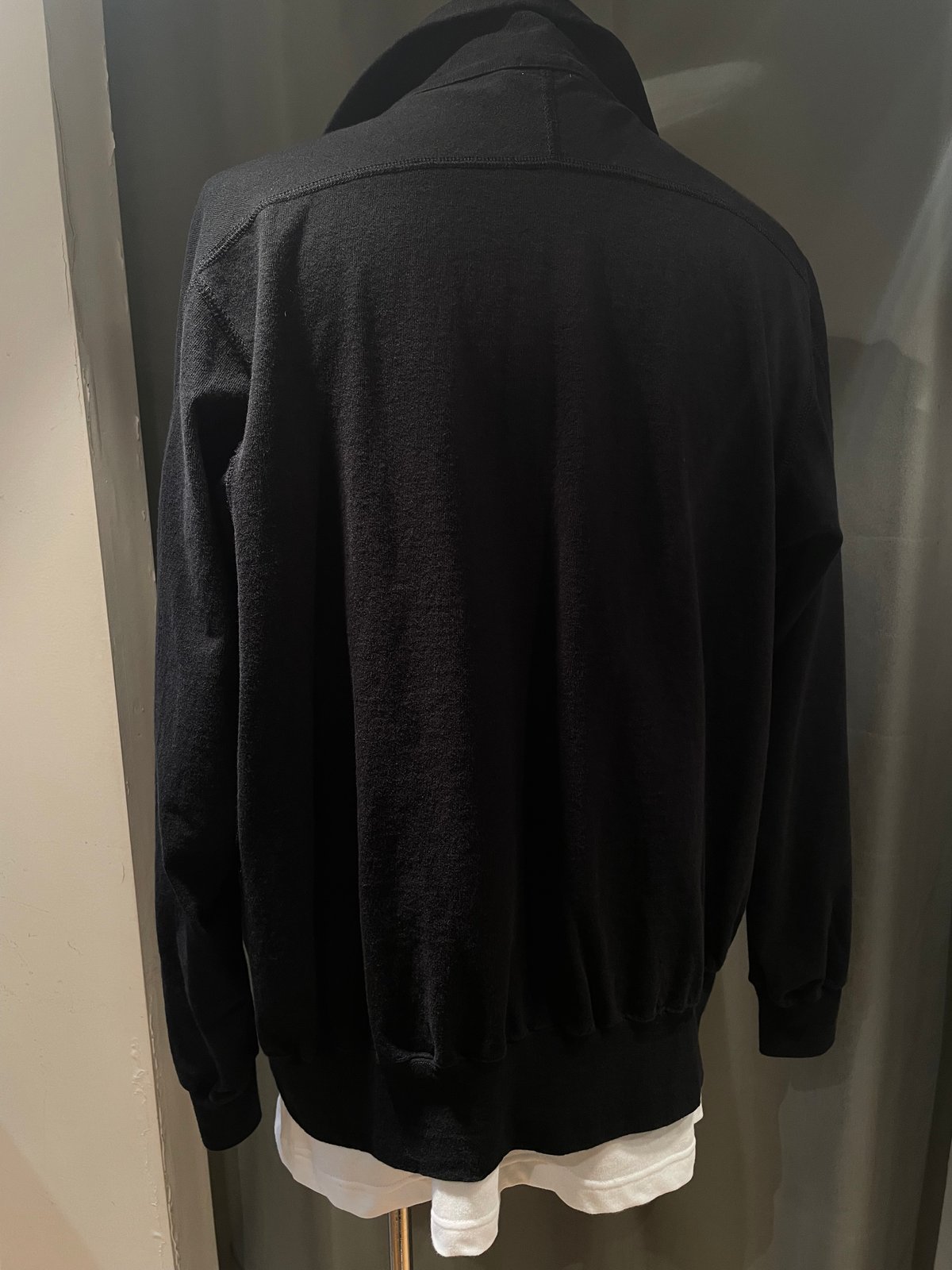 Scye / Tight Tension Cotton Jersey Zip Up Top /