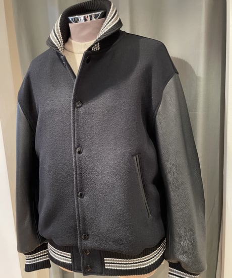 Scye  /   5122-63531  /   Super 140 Wool Melton Varsity Jacket