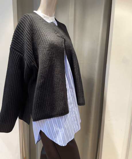 FLORENT /2305F07011 / RIB KNIT CARDIGAN