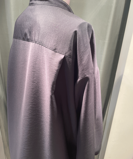 FLORENT / 2211F01010 / SHEER BAND COLLAR BLOUSE