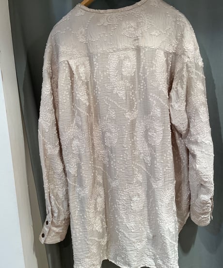 FLORENT / 2211F01003/ JACQUARD SHEER BLOUSE