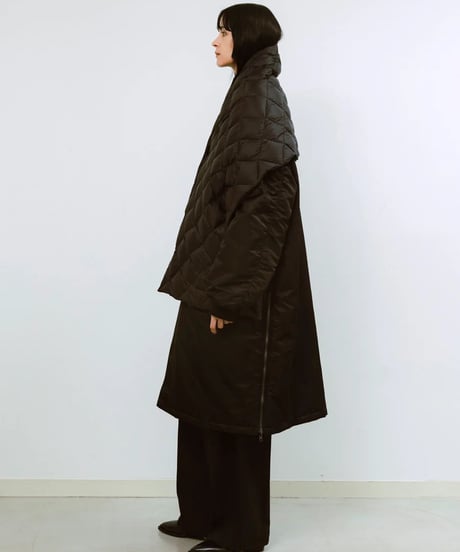 08sircus × TAION  / down stole / S25AW-AC01/ Beige color