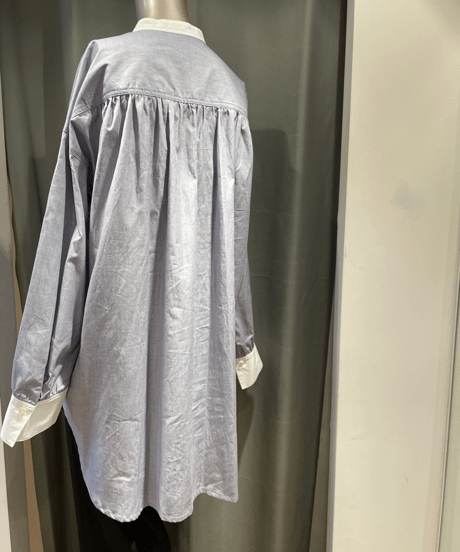 FLORENT / "2023 fall" / 2305F06007 / CLERIC BAND COLLER SHIRT