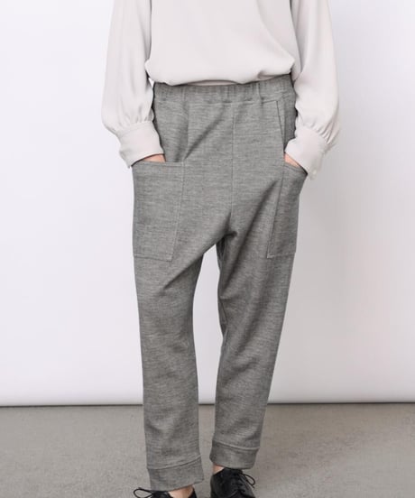 FLORENT / 2308F06007 /HERRINGBONE JERSEY TAPERED PANTS