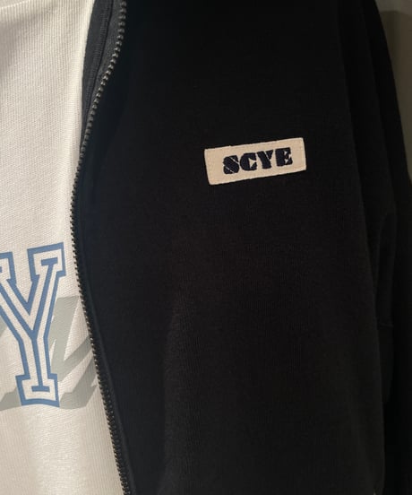 Scye / Tight Tension Cotton Jersey Zip Up Top /