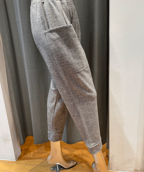 FLORENT / 2308F06007 /HERRINGBONE JERSEY TAPERED PANTS