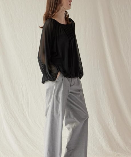 FLORENT/2502F06001/ナイロンチュールトップ