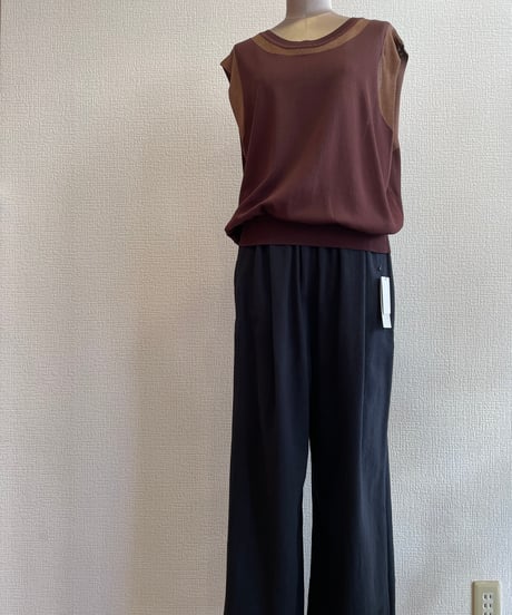 Audrey and John Wad / L6718 / ストレッチR/Nラメインターシャトップ