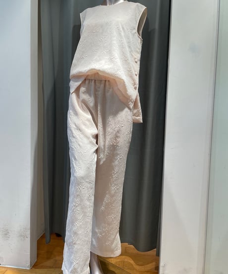 08sircus / S23SS-P09 /  jacquard slit easy pants