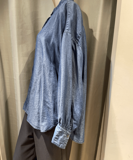FLORENT /2308F01004 /DENIM BAND COLOR BLOUSE