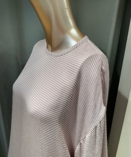 FLORENT / 1911F01009 / hound's tooth jacquard top