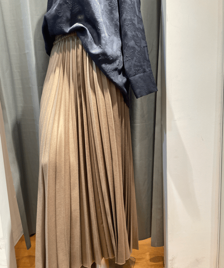FLORENT /2305F03001 /PLEATED LONG SKIRT