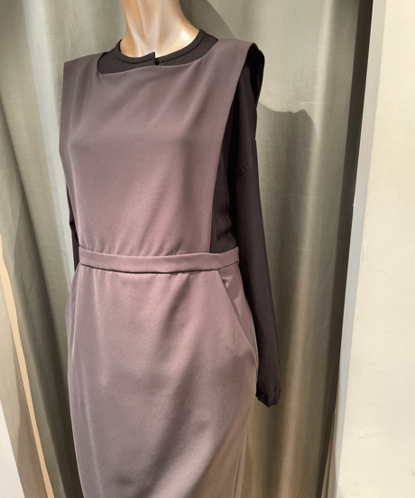 FLORENT / 2308F05001 / DOUBLE CLOTH JUMPER DRESS