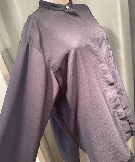 FLORENT / 2211F01010 / SHEER BAND COLLAR BLOUSE