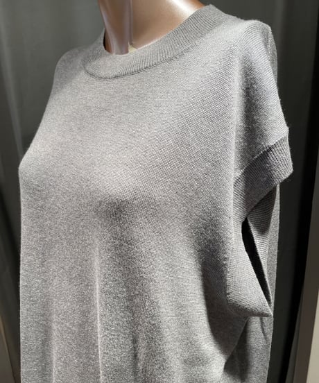 FLORENT / 2211F07003 / SILK CASHMERE CREWNECK KNIT VEST