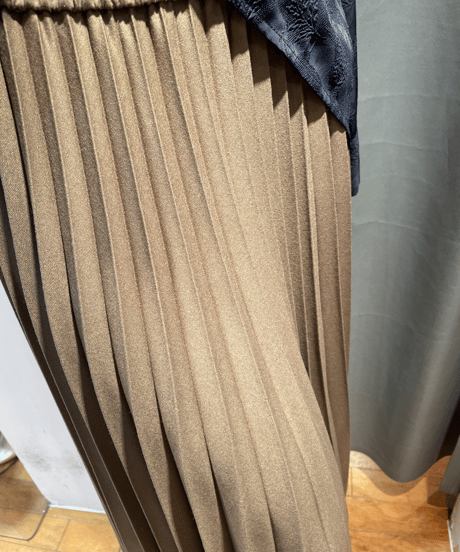 FLORENT /2305F03001 /PLEATED LONG SKIRT