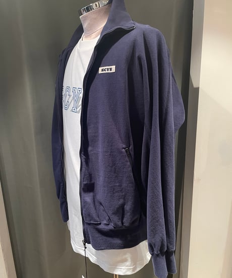 Scye / Tight Tension Cotton Jersey Zip Up Top /