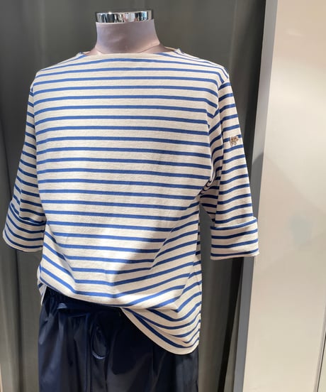 SCYE BASICS /5725-21706/コットンストライプバスクシャツ(unisex)