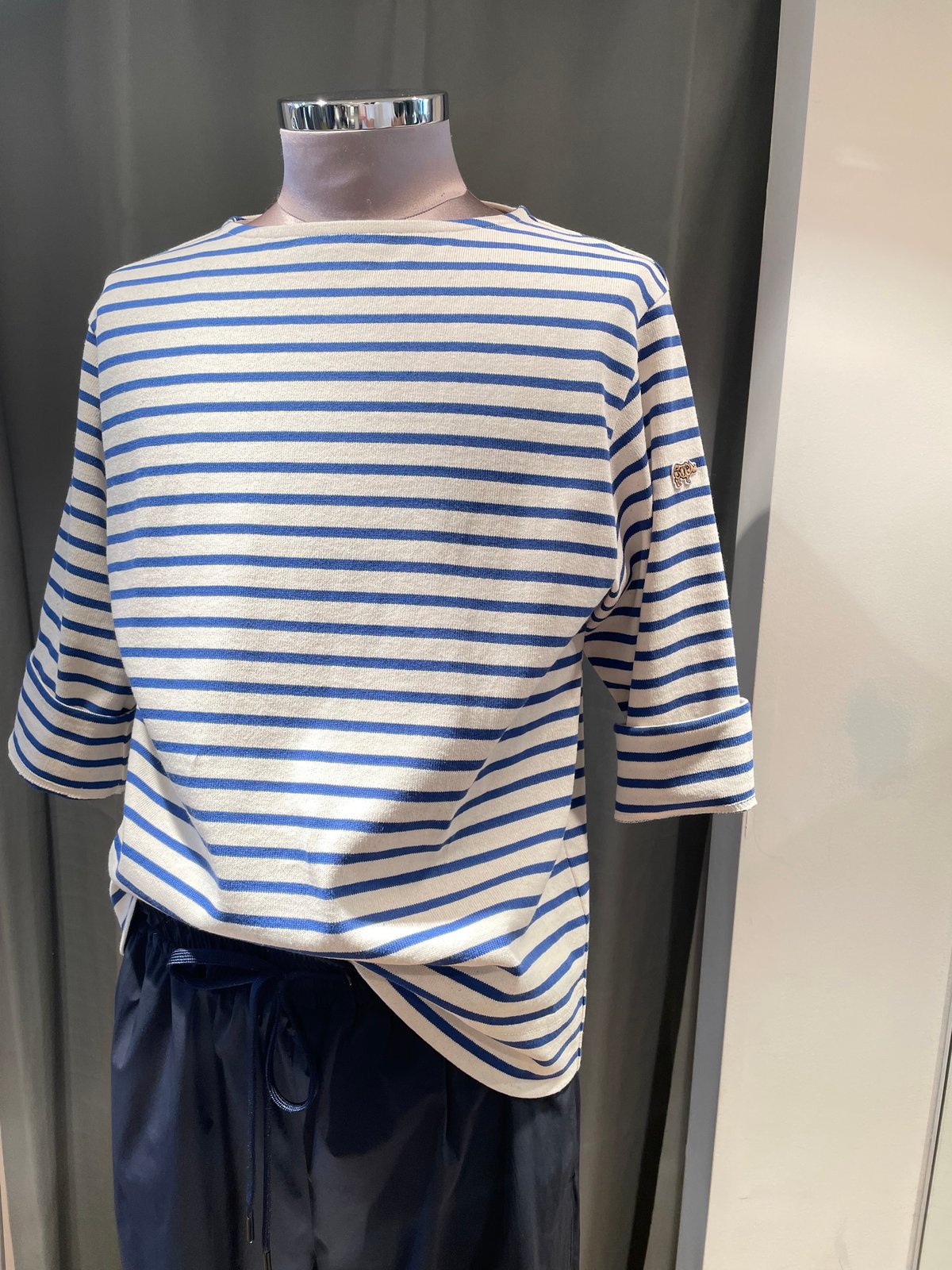 SCYE BASICS /5725-21706/コットンストライプバスクシャツ(unisex)