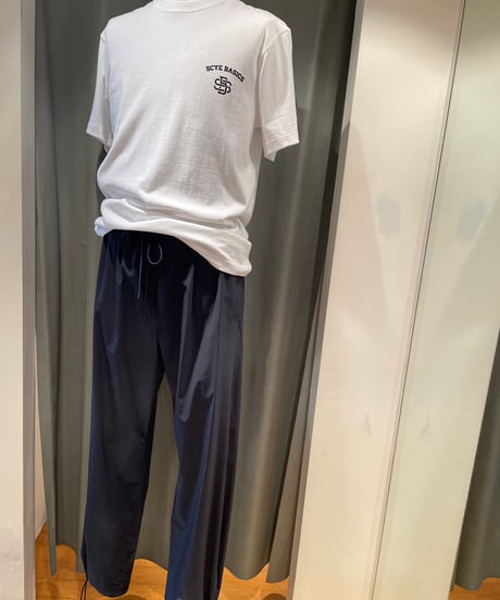SCYE BASICS /5725-21701/コットンジャージーモノグラムロゴT-シャツ(unisex)