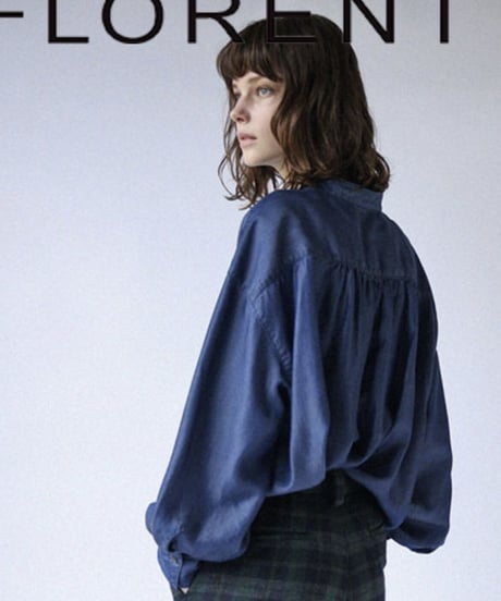 FLORENT /2308F01004 /DENIM BAND COLOR BLOUSE