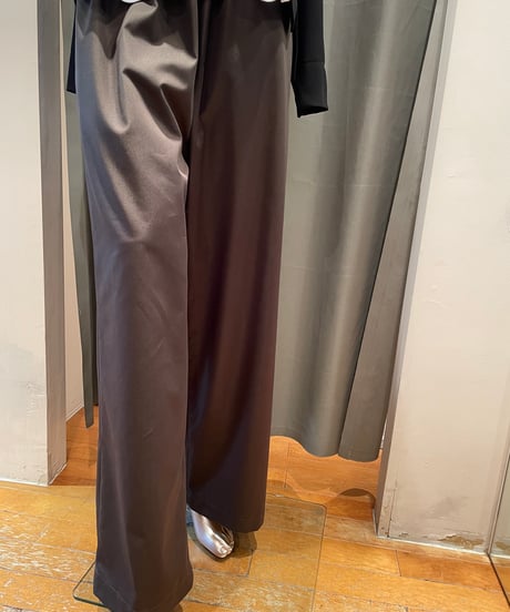 FLORENT/2411F04005/サテンストレッチワイドパンツ