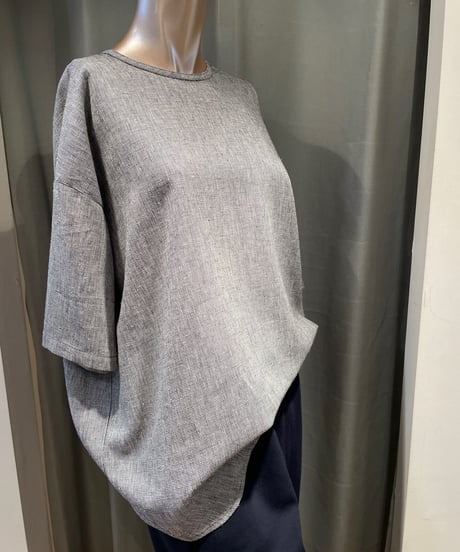 FLORENT / 2302F01003 /HOUNDSTOOTH SHORT SIEEVE BLOUSE