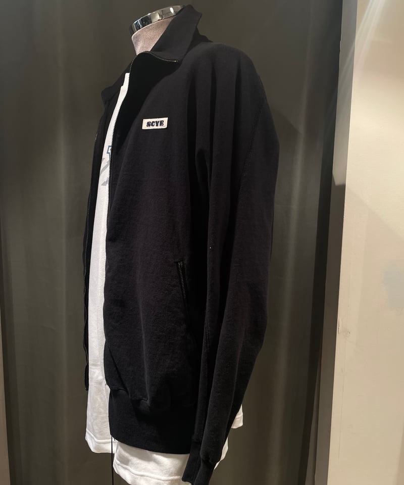 Scye / Tight Tension Cotton Jersey Zip Up Top /