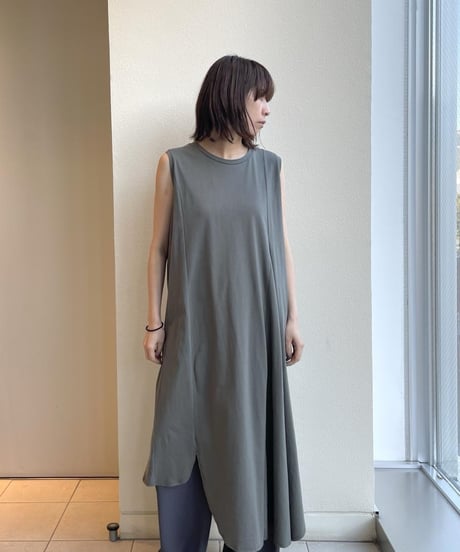 FLORENT / 2402F06017/ コットンスリーブレスドレス