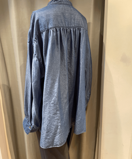 FLORENT /2308F01004 /DENIM BAND COLOR BLOUSE