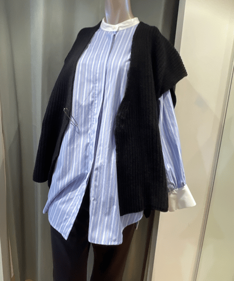 FLORENT / 2305F07010 /RIB KNIT GILET