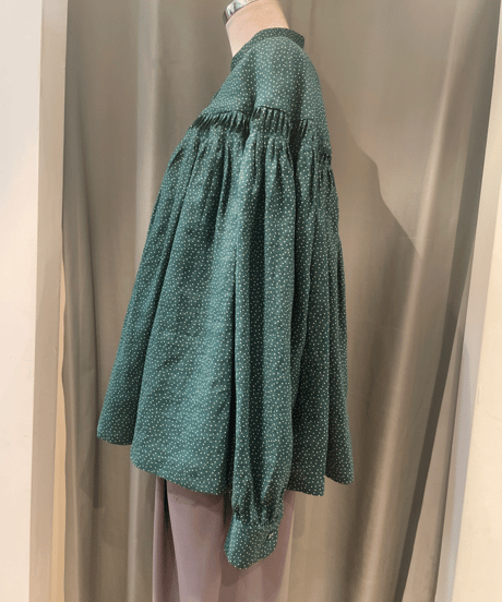 SCYE 2024 S/S / 1224-31003 / Printed Linen Tuck Blouse
