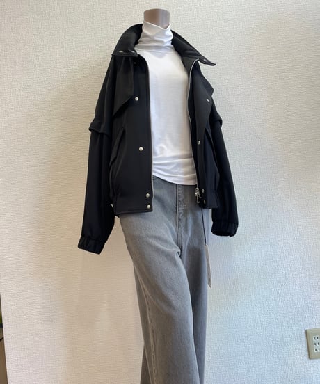 08sircus / S25AW-OT07/ Light twill padded detachable short blouson
