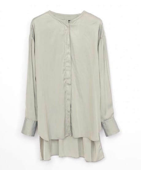 FLORENT /2024 SPRING /  2311F01003/ ノーカラーシャンブレーブラウス