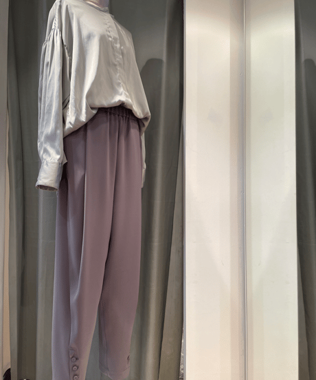 FLORENT /2024 SPRING /  2311F01003/ ノーカラーシャンブレーブラウス