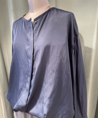 FLORENT /2024 SPRING /  2311F01003/ ノーカラーシャンブレーブラウス
