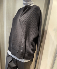 FLORENT / 2308F07002 / RIB KNIT CARDIGAN
