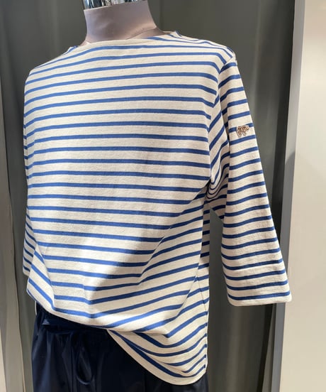 SCYE BASICS /5725-21706/コットンストライプバスクシャツ(unisex)