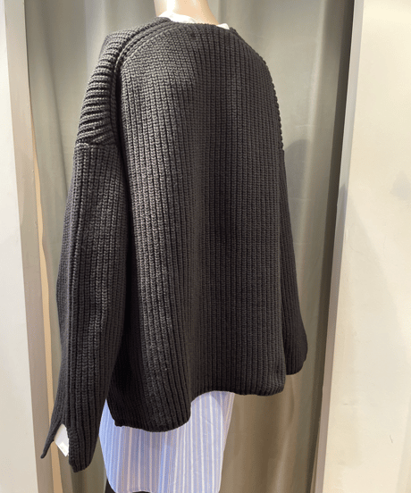 FLORENT /2305F07011 / RIB KNIT CARDIGAN