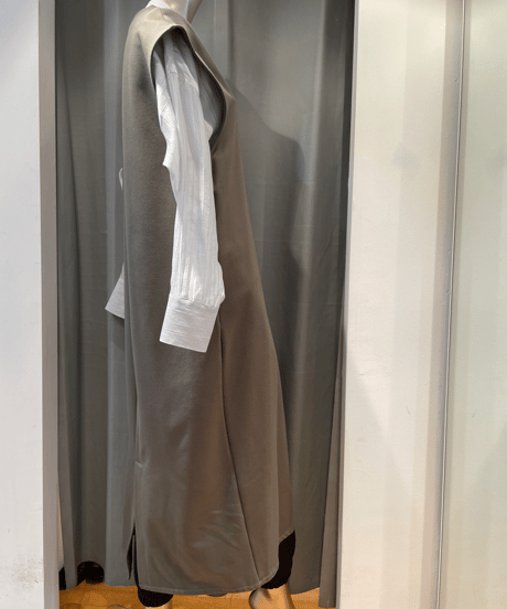 FLORENT / 2211F06007 / V NECK LONG DRESS
