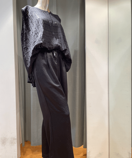 FLORENT / 2402F01001 /プレイドスリーブレスブラウス
