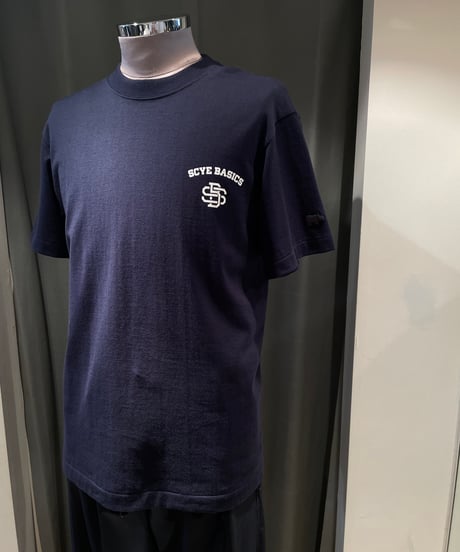 SCYE BASICS /5725-21701/コットンジャージーモノグラムロゴT-シャツ(unisex)