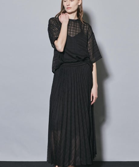 FLORENT/2405F03001 / チェックシアープリーツスカート