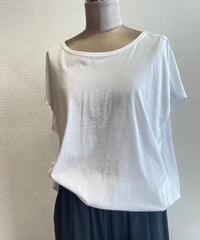 Audrey and John Wad / L6916 /スーピマコットントリミングTシャツ